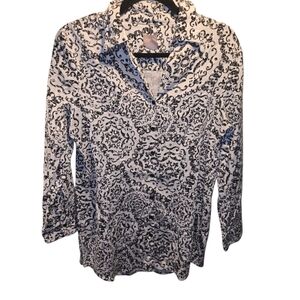Chico's Sz. Medium Black/white Blouse